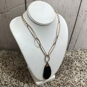 COPY - Statement Necklace Gold Toned 18” Chain